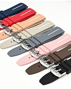 <span class=keywords><strong>Correa</strong></span> de Reloj Deportiva de Silicona Elástica Transpirable con Extremos Curvos de 20 mm, Correas de Goma Suave de Repuesto para OmegaXswatch - Product Image 2