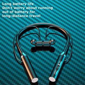 Audífonos Deportivos Inalámbricos IT-TWS4-G01 con Indicador LED de Batería, Auriculares TWS con Banda para el Cuello, Micrófono, Resistentes al Agua IPX4, Auriculares Bluetooth - Product Image 3