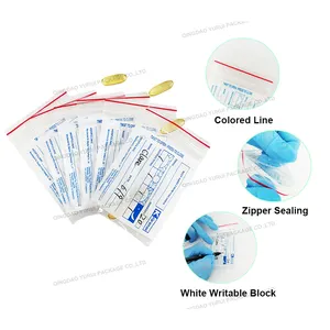 YURUI Factory Kunststoff Ldpe Medical Grade Seal Drug Pill Package Pharmacy Abgabe umschlag Ziplock Medicine Bag für Krankenhaus