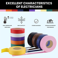 Pita Listrik Berwarna Tahan Cuaca Warna-warni untuk Kabel Listrik Anda dengan Aman, Terbuat dari PVC Vinyl Indoor/Outdoor Bersertifikasi UL hingga 600V