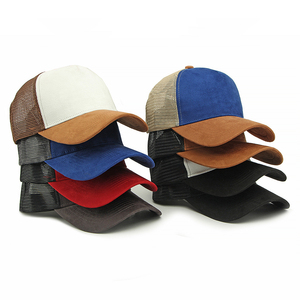 Cappellino da Baseball da uomo con ricamo in pelle scamosciata con Logo personalizzabile e cappello impermeabile da donna con rete da ombra completa assemblaggio - Product Image 1