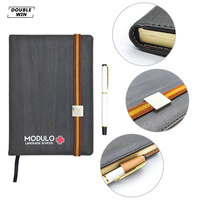 Logo personnalisé Carnet de notes en papier à couverture rigide avec stylo