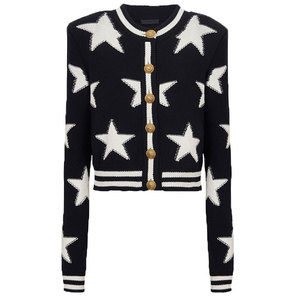 <span class=keywords><strong>Blusa</strong></span> <span class=keywords><strong>de</strong></span> Punto <span class=keywords><strong>con</strong></span> Bloques <span class=keywords><strong>de</strong></span> Color y <span class=keywords><strong>Hombreras</strong></span>, Elegante y Versátil, para Mujer, Primavera 2026 - Product Image 1