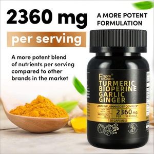Curcuma à haute puissance, 120 capsules, complément alimentaire pour la santé cardiaque des adultes, complément de curcuma - Product Image 6