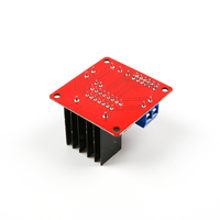 KUNOGSHUN NUEVO Componente Electrónico L298N Placa Controladora de Motor de 5V Roja, Módulo de Placa Controladora de Motor Paso a Paso de Doble Puente H para Arduino DIY