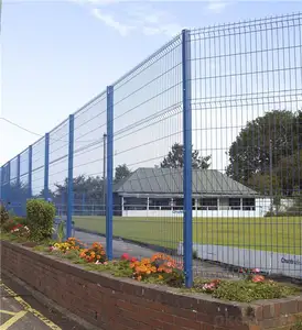 Fast supply speed recinzione da giardino rivestita in pvc zincato saldato 3d piegatura recinzione in rete metallica curva