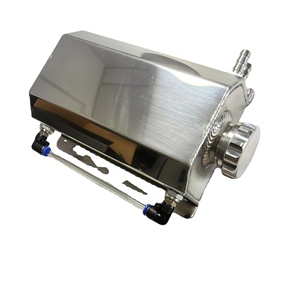 2L Alloy Engine Oil Fuel Gas Catch Can Breather <strong>Tank</strong> Bottle Coolant <strong>Radiator</strong> <strong>Overflow</strong> <strong>Tank</strong> - Product Image 1
