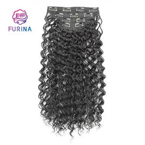 2025 Novel Small Afro Curly Clips en extensiones de cabello 4 piezas 11 Clips 22 PULGADAS 200 G Extensiones de cabello para mujeres negras - Product Image 6