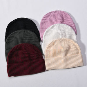 Vente en gros Pull coupe-vent d'extérieur unisexe Couvre-oreilles Chapeau d'hiver Crâne Confortable Chaud <span class=keywords><strong>Cachemire</strong></span> Tricoté 2025 Bonnets tendance - Product Image 4