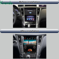 12 ''Vertikaler Touchscreen Android GPS Navigation DVD-Player Stereo-Multimedia-Audiosystem für Infiniti Q50 Q50L Dashboard