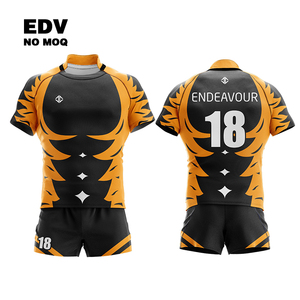 Camiseta de Rugby de manga corta Unisex de alta calidad, Camiseta deportiva de Rugby para hombre, ropa de Rugby de poliéster 100% - Product Image 3