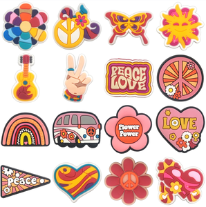 2023 atacado de borracha personalizado pvc mexicano colorido acessórios de decoração de sapatos alimentos bebida amuletos de sapatos para tamancos - Product Image 2