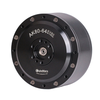 Moteur à engrenages à aimant permanent sans balais AK80-64 KV80 48V 48 Nm 48 tr/min, efficacité IE4, CubeMars, à bride industrielle collaborative