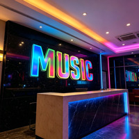 Sin Pedido Mínimo, Letras RGB Coloridas en 3D Personalizadas para Interiores, Letras RGB Programables con Control Remoto para Decoración de Paredes