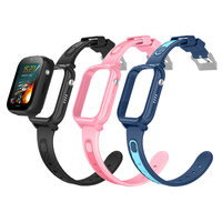 Reloj Inteligente Android con Tarjeta SIM, Llamada de Emergencia SOS, Videollamada, Juego de Matemáticas, Rastreador GPS, Reloj 4G, Reloj Inteligente para Niños con IA, Pantalla IPS, Silicona, IP67, Control Remoto