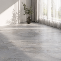 Suelo LVP Autoadhesivo con Diseño de Espiga, Cerámica Versailles Comercial Gris, Alto Tráfico, Blanco, para Clubes y Habitaciones Infantiles