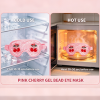 Masker Gel Kompres Panas Dingin, Masker Mata Motif Buah dan Bunga yang Lucu untuk Mengatasi Mata Bengkak dan Kelelahan, Logo Pola Kustom