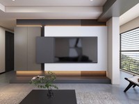 Meubles de dernière conception - Table à manger luxueuse - Salon - Meuble TV moderne avec cheminée LCD - Meuble de séparation en bois