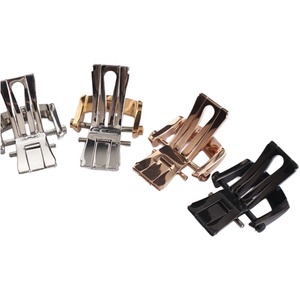 Boucle de <span class=keywords><strong>montre</strong></span> papillon en acier inoxydable noir or rose de haute qualité 22 mm pour bracelet de <span class=keywords><strong>montre</strong></span> <span class=keywords><strong>Chopard</strong></span> - Product Image 6