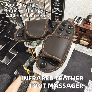 Pantuflas de Cuero con Infrarrojos Lejanos para Fisioterapia, Masajeador de Pies Terapéutico Enchufable - Product Image 2