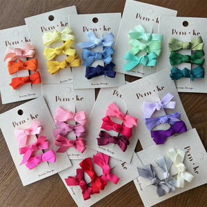 Nuevos Lazos para el Cabello de Tela de Primavera en Oferta, Pinzas para el Cabello, Accesorios para el Cabello para Niños, Juego de 3 Piezas - Product Image 5