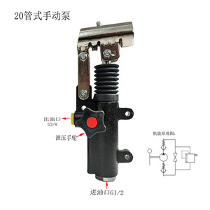 Wall Mounted <b>Manual</b> Hydraulic <b>Pump</b> PMP20S For Loading Ramp Emergency Use - Product Image 2