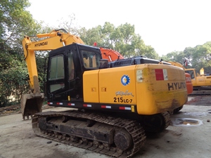 Hyundai-excavadora de orugas 215-7, Original, Hyundai 215, 20ton, en Shanghai - Product Image 5