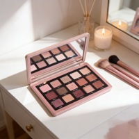 Palette de fards à paupières métalliques satinés 15 couleurs, maquillage pour les yeux imperméable à haute pigmentation longue durée pour les tons de peau neutres et foncés