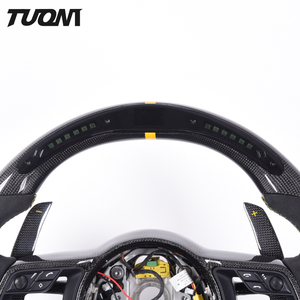 พวงมาลัยรถสปอร์ตคาร์บอนไฟเบอร์แท้สำหรับ - Product Image 4