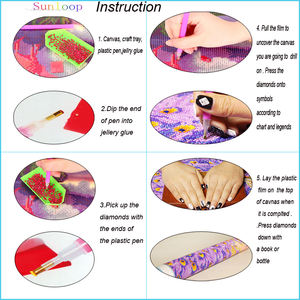 Peinture Diamant Nuit étoilée de <span class=keywords><strong>Van</strong></span> <span class=keywords><strong>Gogh</strong></span> Sunloop Arts Moderne 5D Bricolage Diamants Complet Personnalisable Boîte Privée - Product Image 6