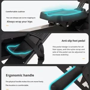Nhà thương mại sử dụng có thể gập lại không khí <span class=keywords><strong>Rower</strong></span> điều chỉnh sức đề kháng thông minh chèo thuyền phòng tập thể dục thiết bị tập thể dục trong nhà trykid thương hiệu 150kg - Product Image 4