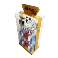 Vitrine de chargeur de téléphone de câble USB acrylique haute transparence pour accessoire de téléphone portable pour magasin électronique