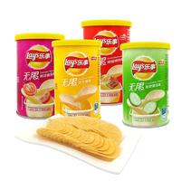 Groothandel Exotische Geblikte Voedingsmiddelen Gepofte Snacks Lays Zoute Zoete Aardappelchips Halfzacht 40g