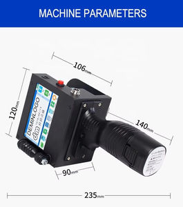 Printer Inkjet genggam industri, Printer logo Printer tanggal kedaluwarsa 5CM 50.8mm untuk botol plastik tas kayu - Product Image 3