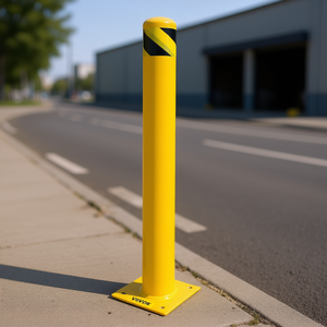 Dissuasore di Sicurezza 48x4.5 Pollici in Acciaio Verniciato a Polvere, Barriera Stradale con Bulloni di Ancoraggio - Product Image 2