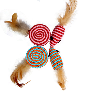 Una varietà di giocattoli per gatti <span class=keywords><strong>fancy</strong></span> tease cats' <span class=keywords><strong>toys</strong></span> due pezzi per prendere in giro i gatti - Product Image 1