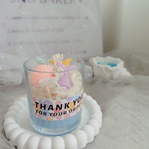 Bougie artisanale en cire de soja parfumée à la fraise et au chocolat, <span class=keywords><strong>prix</strong></span> de gros, cadeau d'accompagnement, décoration de dessert et de festival - Product Image 3