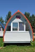 Kit de maison préfabriquée en forme d'arche AH-FC5118 pour mini-maison