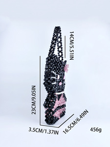 Black <b>White</b> Cute Candy Style Handmade Woven Bead Chains Soft Durable <b>Bag</b> Birthday Gift Girlfriend <b>Hand</b> Held Totes - Product Image 6