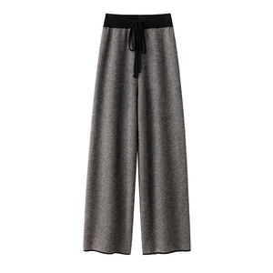 <span class=keywords><strong>Pantalon</strong></span> en laine mérinos de créateur <span class=keywords><strong>Pantalon</strong></span> en laine à motif à chevrons pour femmes <span class=keywords><strong>Pantalon</strong></span> en laine ample à taille haute et à jambes larges - Product Image 6