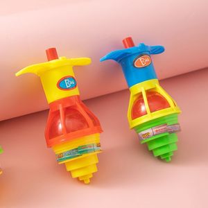 Toupie lumineuse à remonter, gyroscope coloré clignotant, jouet pour enfants de 2 à 4 ans, ensemble de lancement en plastique - Product Image 2