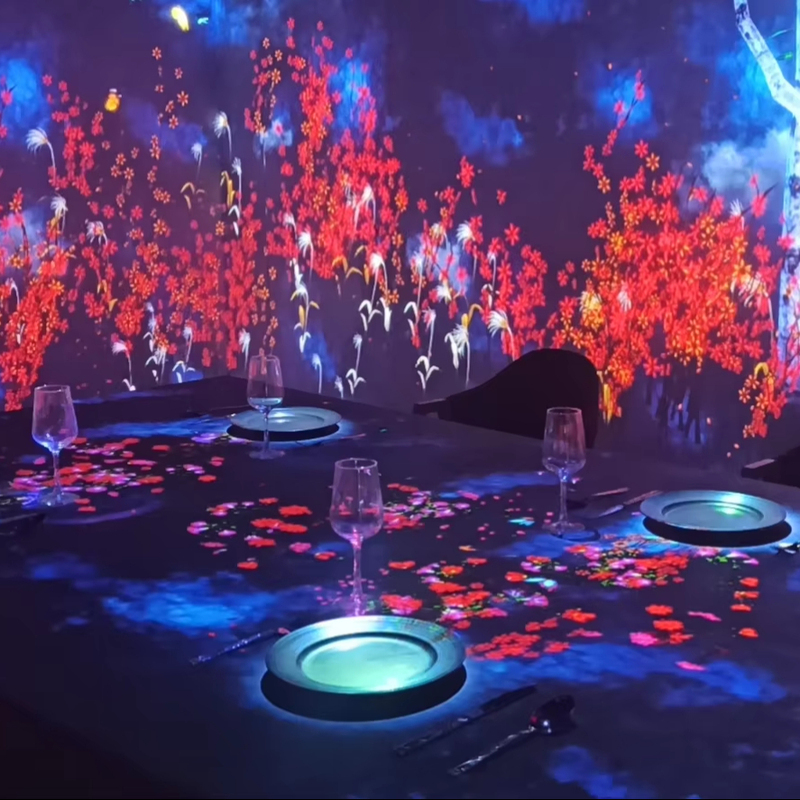 2025 Animated Light on Resutarant Table