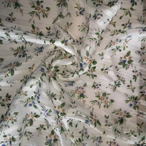 Groothandel Zijde Pure Natuurlijke Zijde Stof 8 Momme Bedrukte <span class=keywords><strong>Charmeuse</strong></span> Zijde Chiffon Stof - Product Image 3