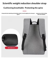 Sac d'ordinateur personnalisé, sac à dos pour ordinateur portable de grande capacité, sac à dos multifonctionnel avec port USB, vente en gros