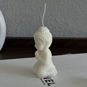 2024 bougies bouddhistes <span class=keywords><strong>de</strong></span> conception populaire décor à la maison Mini bougie <span class=keywords><strong>de</strong></span> <span class=keywords><strong>bouddha</strong></span> bougie <span class=keywords><strong>de</strong></span> prière blanche spirituelle personnalisée pour l'activité religieuse - Product Image 3