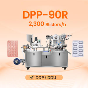 Máquina de Termoformado y Sellado de Blíster Automática Pequeña DDP/DDU DPP-90R, Máquina de Empaquetado de Blíster de PVC/Aluminio para Tabletas - Product Image 1