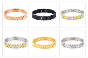 Bracelet de moto unisexe en acier titane personnalisé style hip-hop avec chaîne de vélo incurvée et nom sur mesure – Vente en gros - Product Image 6