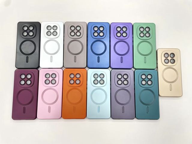 Magnetic Luxury Matte Wireless Charging Case for Xiaomi Redmi NOTE 15 Pro 15C Camera Lens Protection Soft Back Cover