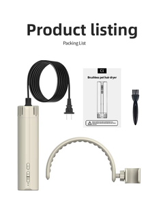 Secador de Pelos para Gatos de Silicone Personalizado de Luxo, Ecológico e Profissional - Montado no Pescoço, Baixo Ruído, Alta Velocidade, <span class=keywords><strong>Plug</strong></span>-in - Product Image 3