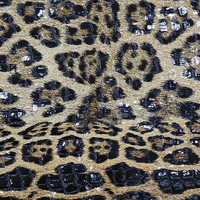 0.9mm Miroir Brillant Conception Léopard Cuir Animal Artificiel 3D Gaufré Imitation Crocodile PVC Faux Cuir